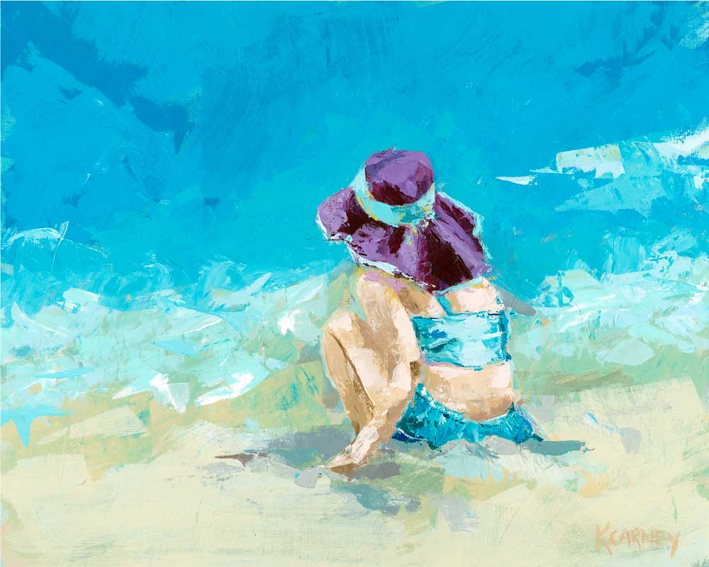 Girl in the Purple Hat - Acrylic - 20 x 24